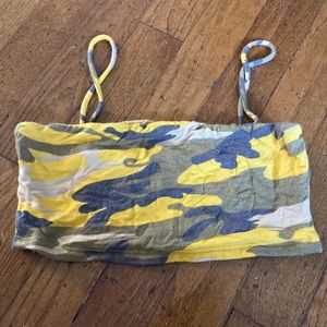 camo crop top